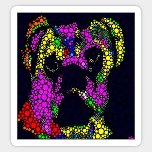 Pugs are People Too Abstract Sticker